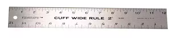 Fairgate Cuff Width Ruler (Choose Size)